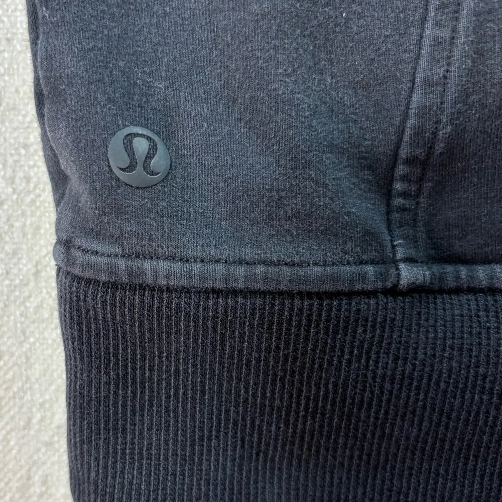 Lululemon Scuba Crewneck Sweatshirt Black Size 6 Pullover Athleisure - Picture 3 of 6